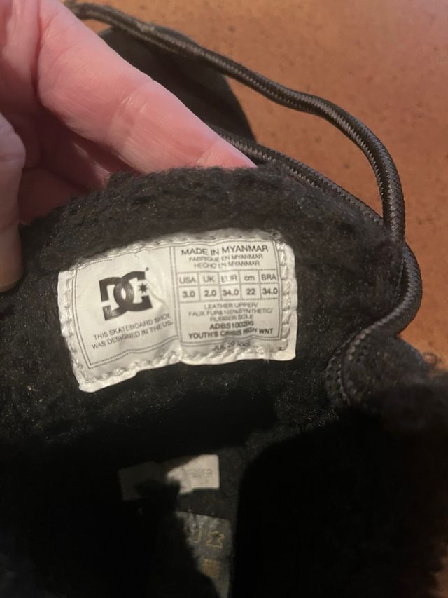 Stivali DG per bambini neri foderate