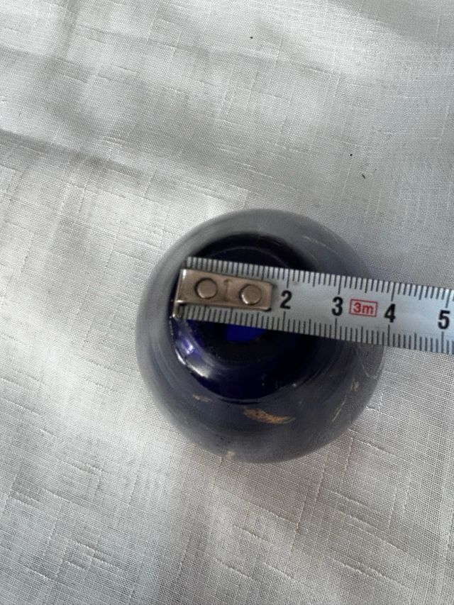 Antica palla/parte di una lampada in vetro