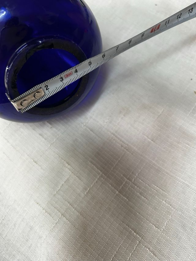 Antica palla/parte di una lampada in vetro