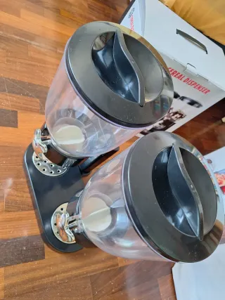 Dispenser doppio per cereali e pasta