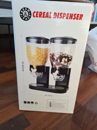 Dispenser doppio per cereali e pasta