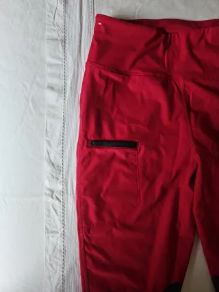 Pantalón Hípica Mujer Rojo y Negro