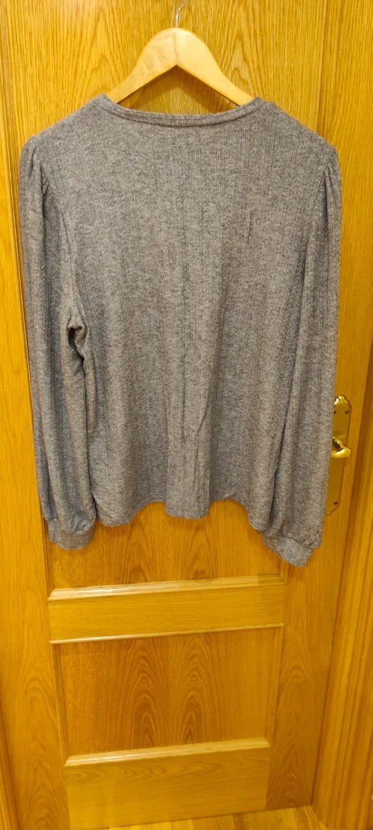 Jersey Cortefiel gris mujer manga larga
