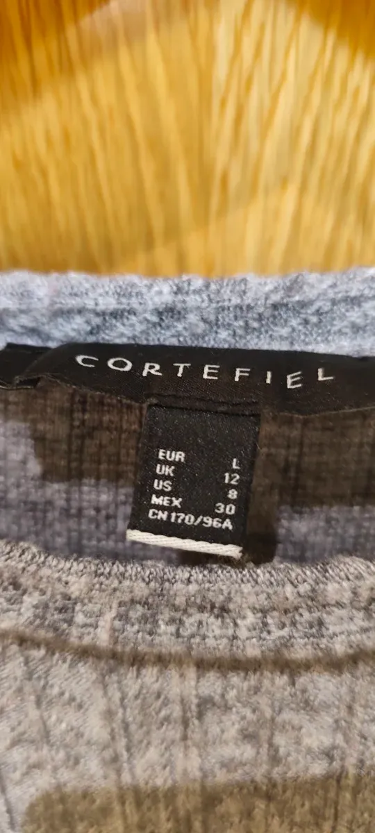Jersey Cortefiel gris mujer manga larga