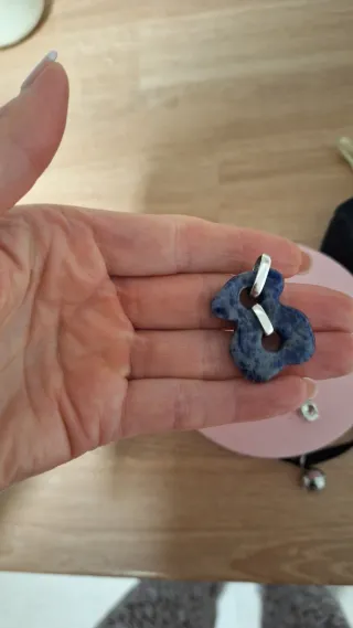 Conjunto TOUS LapisLazuli Pendientes y Colgante de