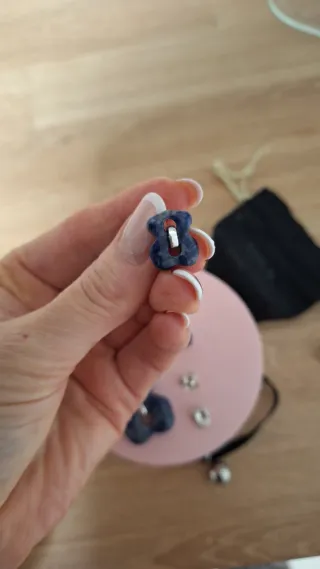 Conjunto TOUS LapisLazuli Pendientes y Colgante de