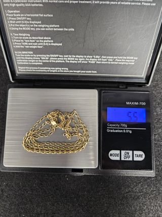Cadena de Oro 18K Cartier, Bilbao 1x1, 5,5gr, 60cm