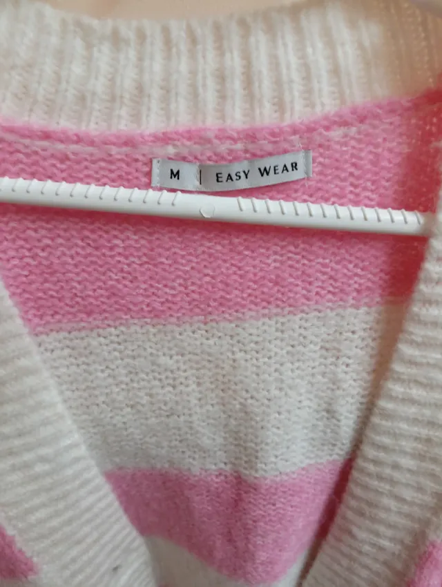 Jersey de rayas rosa y blanco