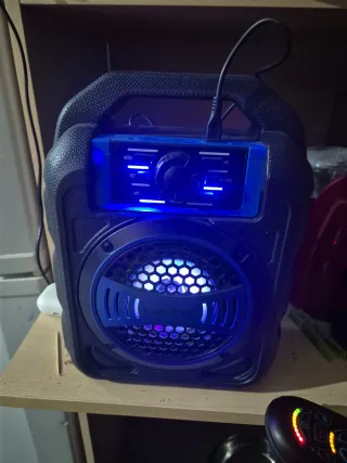 Altavoz musical con micrófono