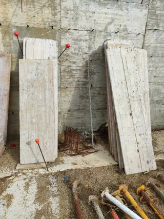 Tablas de encofrar de madera