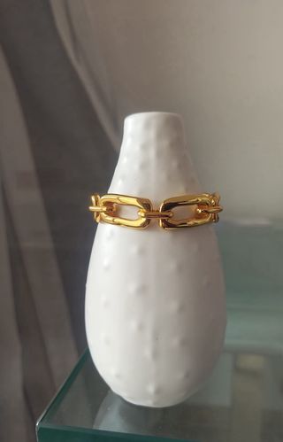 Pulsera UNO DE 50 eslabones dorados