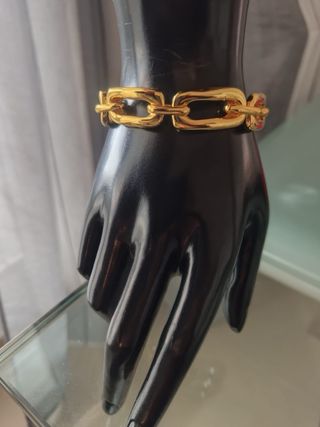 Pulsera UNO DE 50 eslabones dorados