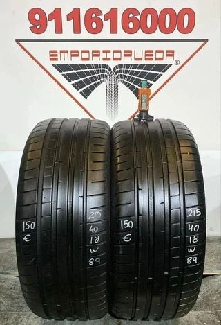 215 40 18 W DUNLOP RUEDA AL 90% VIDA UTIL