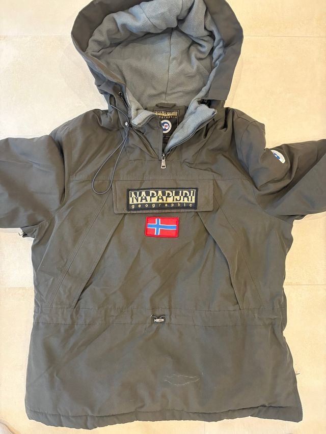 Chaqueta Napapijri Anorak Talla M/L Verde Oliva