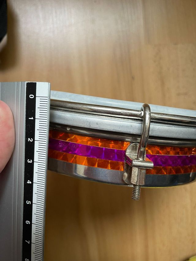 Tamborín con funda Bahia Steel