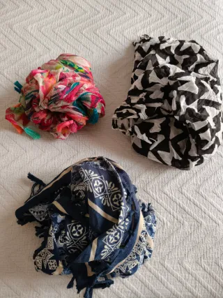 Lote 2 bolsos+mochila+3fulares