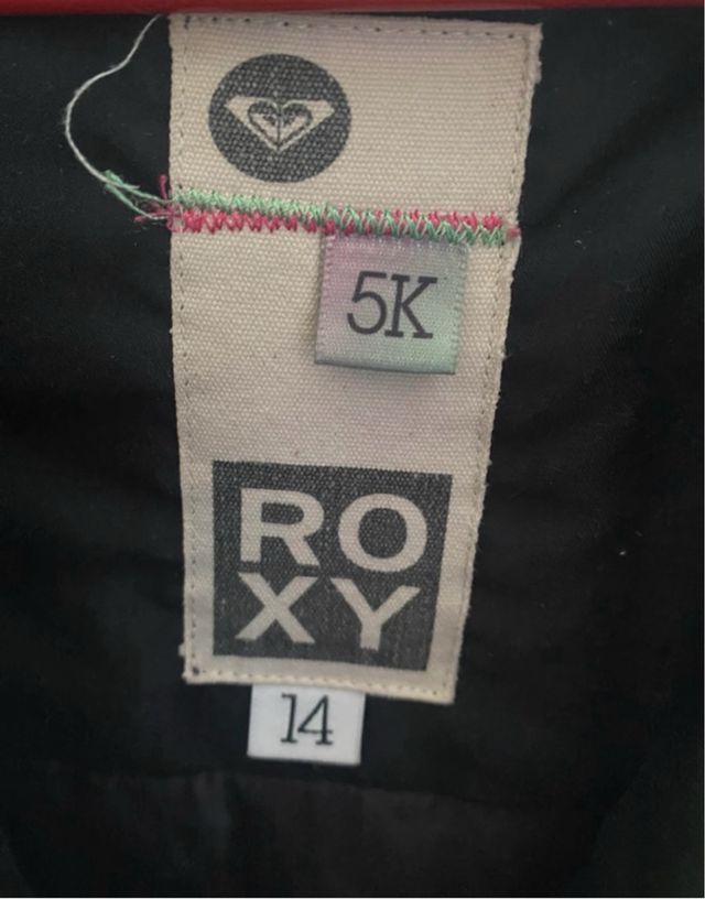 Chaqueta Roxy esquí talla M cuadros multicolor