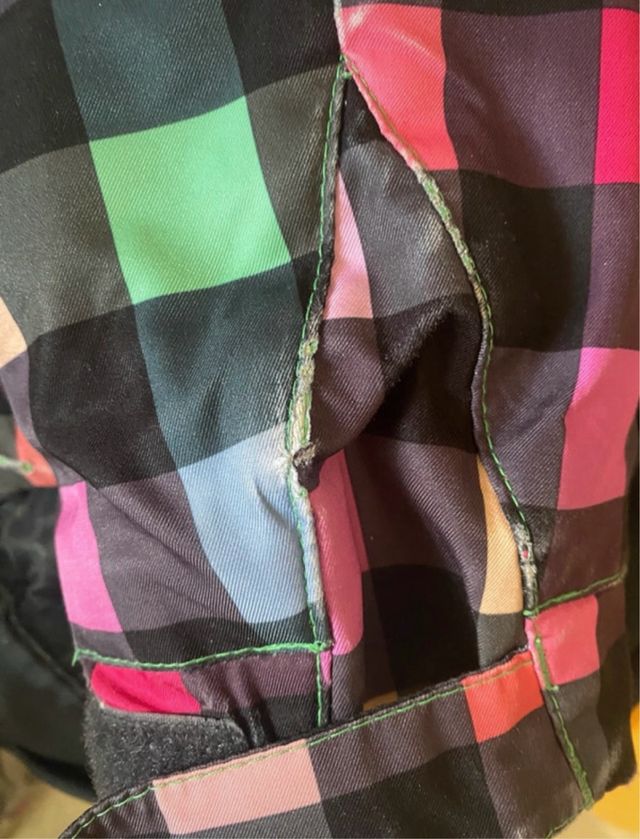 Chaqueta Roxy esquí talla M cuadros multicolor