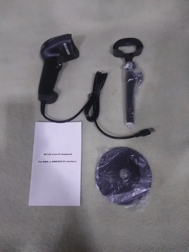 Escáner de código de barras con soporte