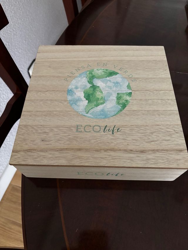 Caja de té de madera Eco Life