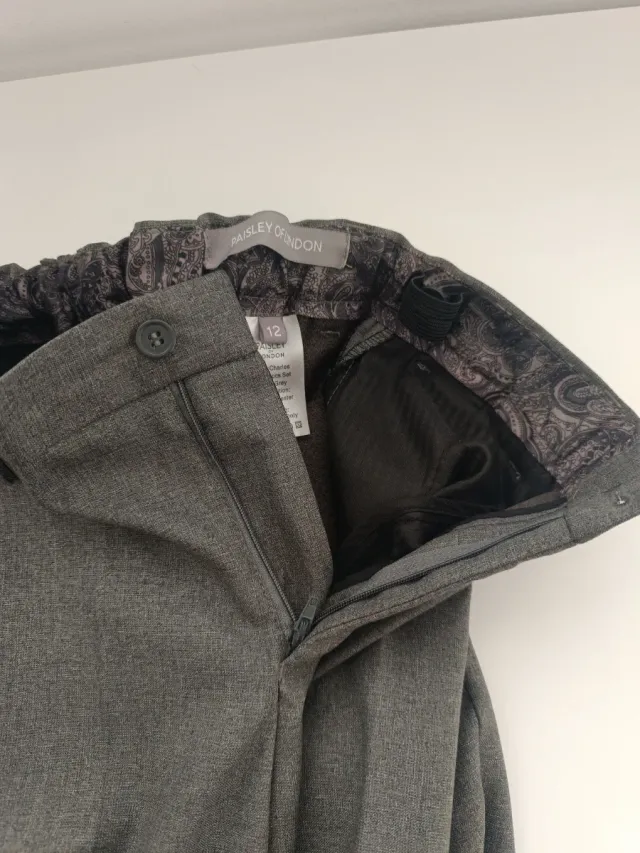 Traje ceremonia niño T12/13 gris y dorado