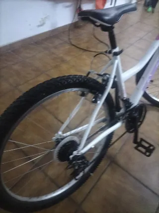 Bicicleta Montaña Blanca y Rosa 26