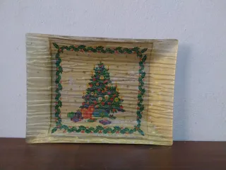 Decoracion de Navidad única y sostenible.