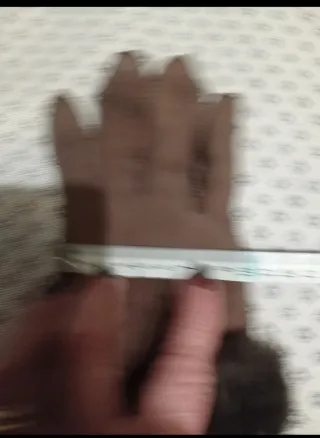 Guanti in montone con pelliccia sintetica vontage