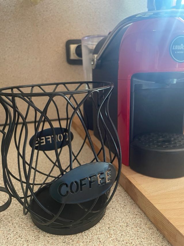 Portacialde caffè in metallo nero