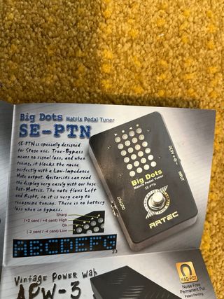 Pedal Afinador Artec Big Dots SE-PTN