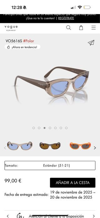 Gafas de Sol Vogue Marrón Polarizadas