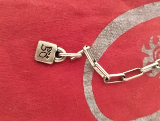 Colgante Uno de 50 Morado Plata Ajustable