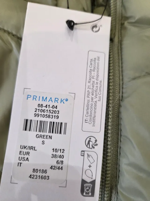 Abrigo Puffer Verde Nuevo