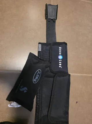 Cinturón de lastre Aqualung Soft negro