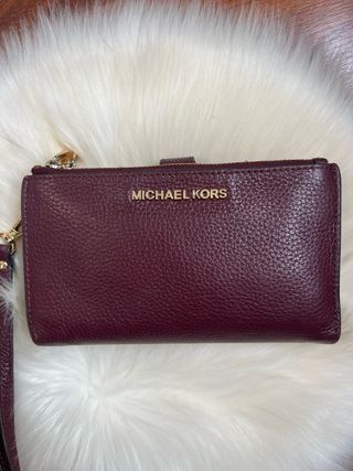 Cartera Michael Kors Borgoña Piel.
