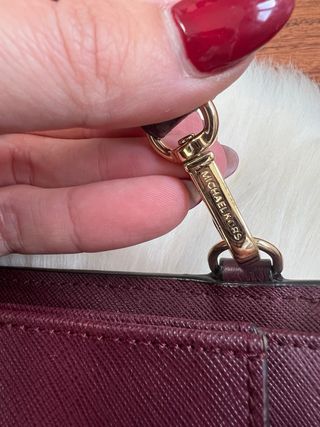 Cartera Michael Kors Borgoña Piel.