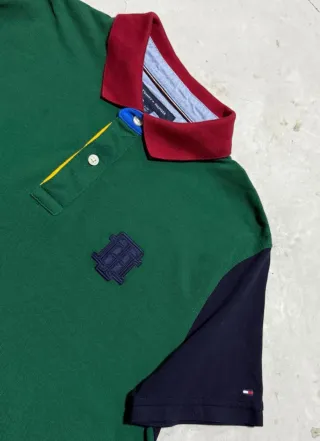 Polo Tommy Hilfiger Uomo Verde Taglia L