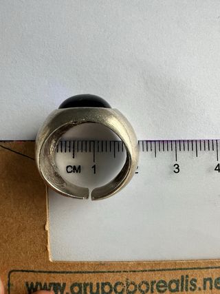 Anillo Plata Piedra Azul