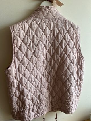 Chaleco acolchado rosa T. única