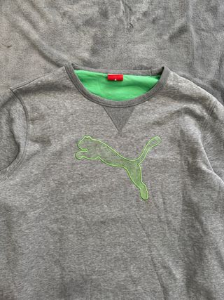 Sudadera Puma Gris y Verde