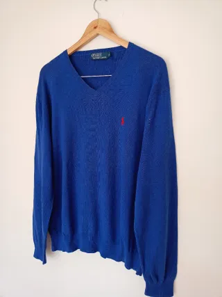 Maglione Polo Ralph Lauren Uomo Blu Taglia XL