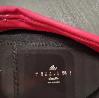 Mallas Adidas Talla XS Negro/Rojo