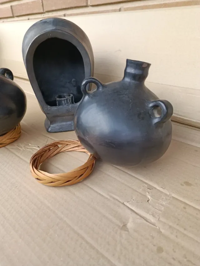 3 Piezas Barro Negro Oaxaca