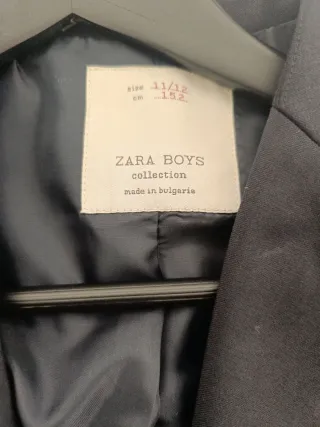 Traje Zara niño T11/12 azul