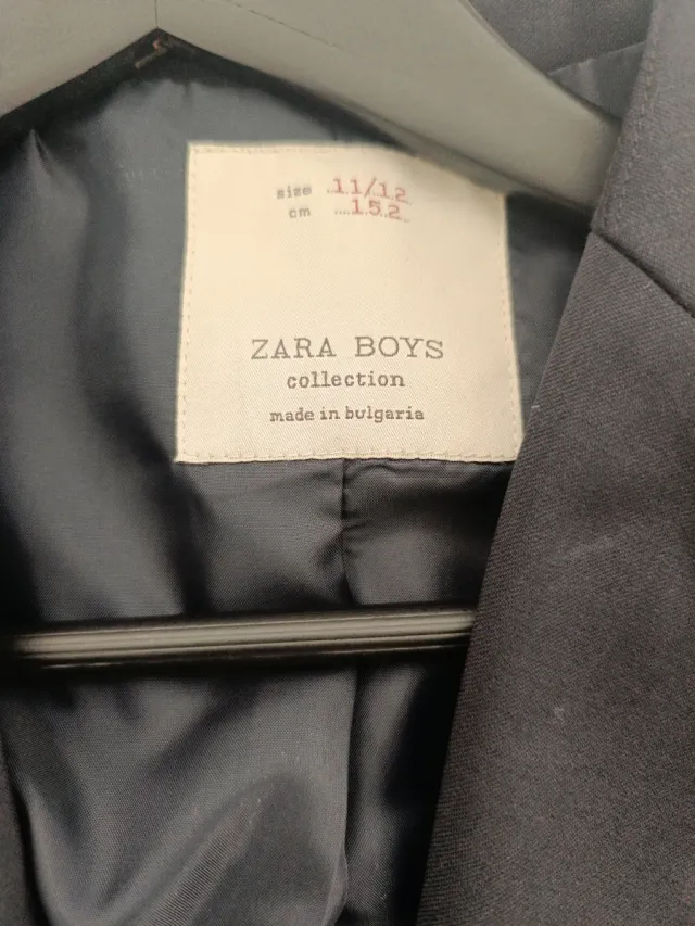 Traje Zara niño T11/12 azul