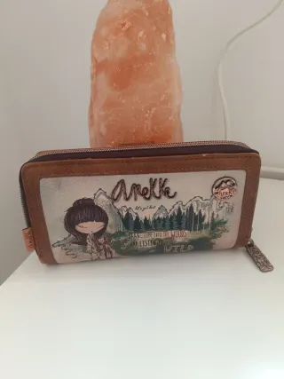 Billetera Anekke mujer marrón y multicolor