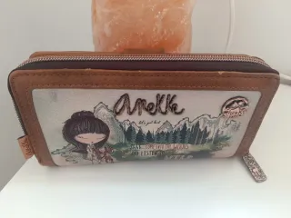 Billetera Anekke mujer marrón y multicolor