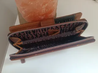 Billetera Anekke mujer marrón y multicolor