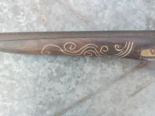 Riproduzione pistola antica decorata cm 44