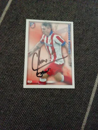 Cromo firmado Cristian Rodríguez Atlético Madrid 6